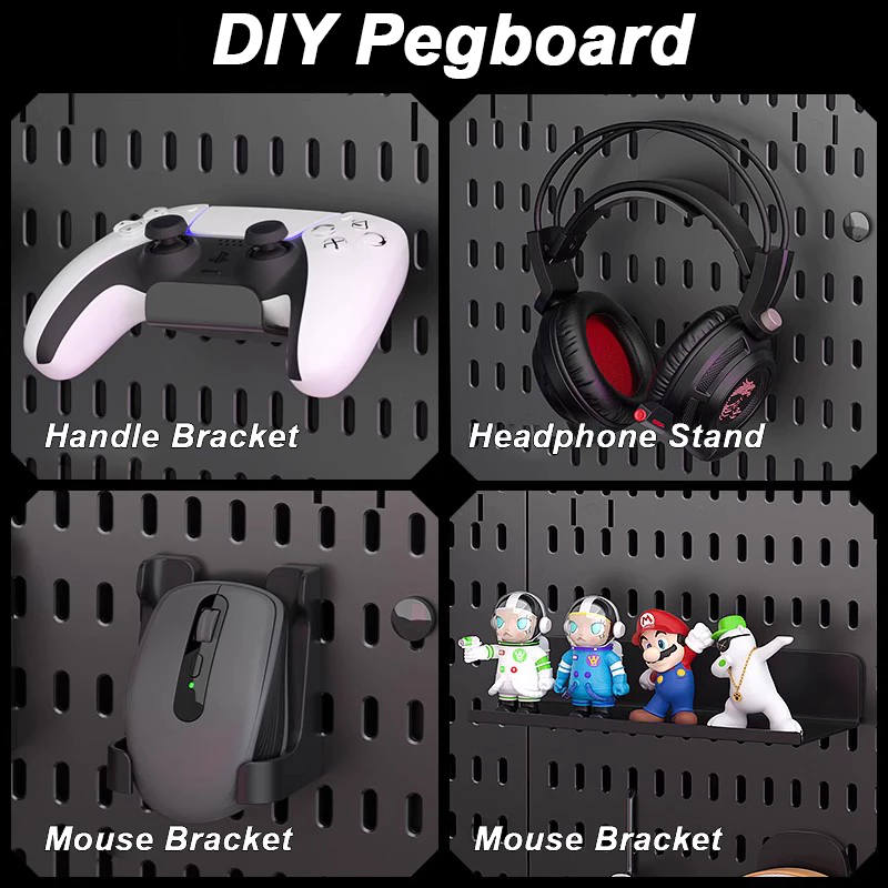 GooBoo Pegboard ชั้นวางผนัง DIY รูกลม Wall Home Decor thumbnail 8