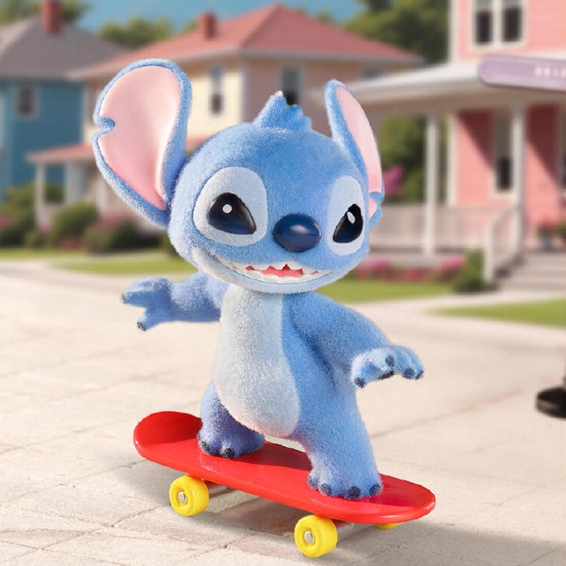 TOPTOY Stitch Hello Stitch series Action Figure Flocking รูปตุ๊กตาเดสก์ท็อปตกแต่งเซอร์ไพรส์