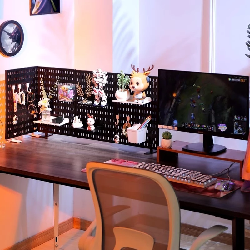 GooBoo Pegboard ชั้นวางผนัง DIY รูกลม Wall Home Decor thumbnail 4