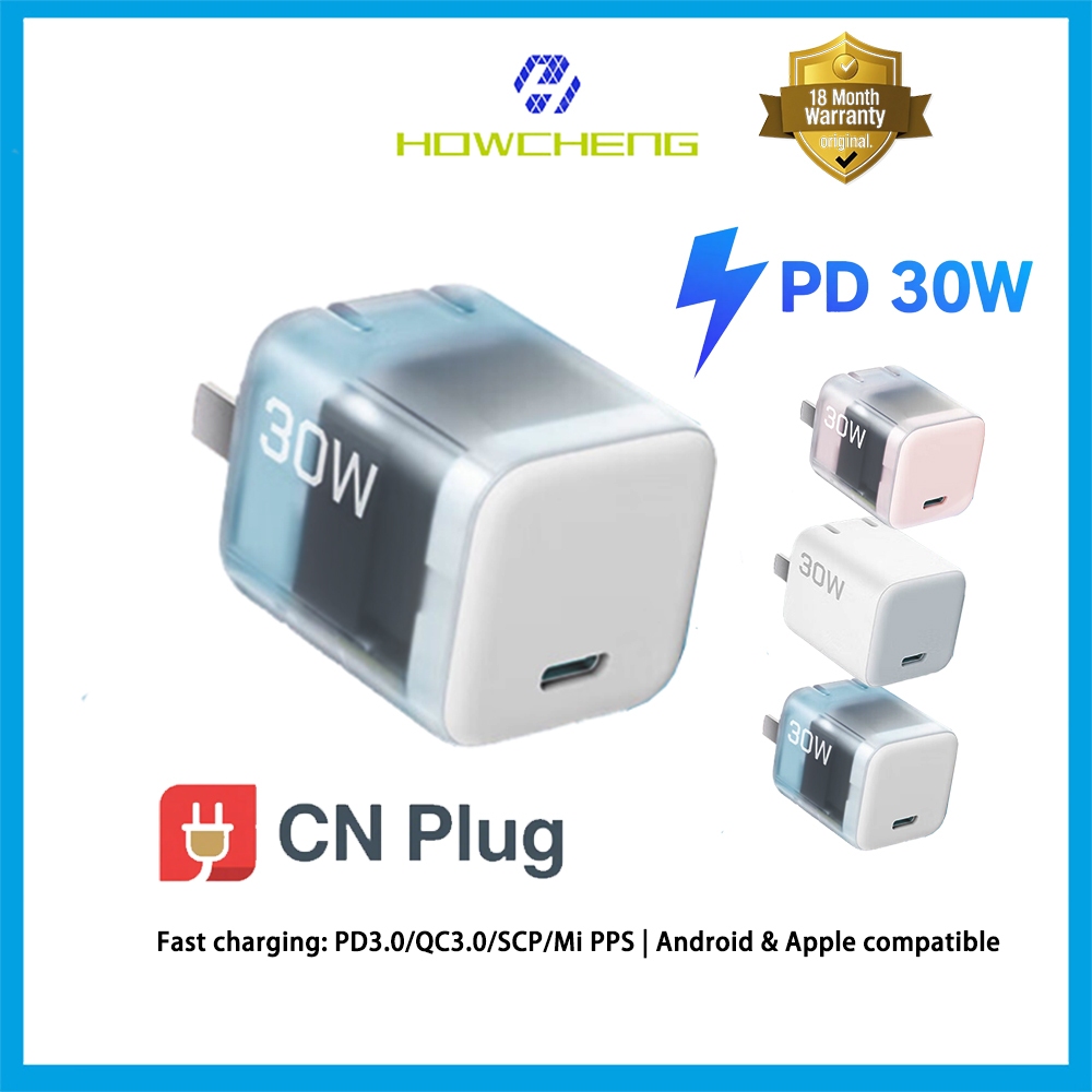 ZMI CukTech AC30S 30W เครื่องชาร์จแกลเลียมไนไตรด์ Type-C Fast Charger