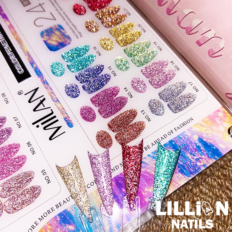 【พร้อมส่งในไทย】MILAN  24สี สีเจลแฟลช (milan) สีเจลทาเล็บ ยาทาเล็บเจล ฟรีชาร์ทสี สีเจล สีเจล ยกเซต ราคา ถูกที่สุด ดีลบีเคเค แกลเลอรีภาพที่ 7