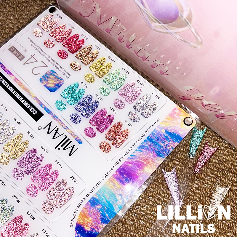 【พร้อมส่งในไทย】MILAN  24สี สีเจลแฟลช (milan) สีเจลทาเล็บ ยาทาเล็บเจล ฟรีชาร์ทสี สีเจล สีเจล ยกเซต ราคา ถูกที่สุด ดีลบีเคเค แกลเลอรีภาพที่ 5