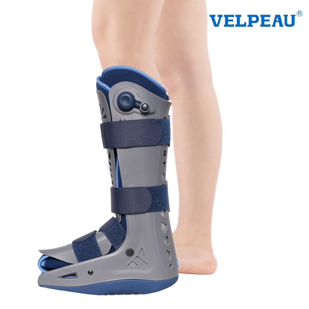 VELPEAU เครื่องช่วยเดินสําหรับเท้าแตก, ถุงลมนิรภัยพองอิสระคู่และการออกแบบพื้นกันลื่น, Air Cam Walker Fracture Boot สําหรับผู้หญิงและผู้ชายเหมาะกับเท้าซ้ายและขวา