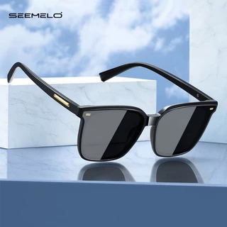 SEEMELO แว่นตากันแดดแฟชั่นกรอบใหญ่แว่นตากันแดด UV400 ป้องกัน TAC แว่นตากันแดดโพลาไรซ์แว่นตาป้องกันดวงตาสําหรับผู้ชายผู้หญิง