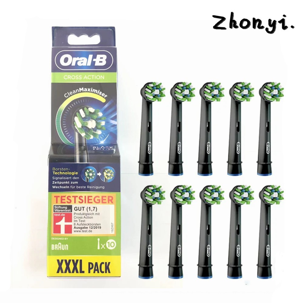 Oral B Cross Action Replacement หัวแปรงรีฟิลแปรงสีฟันไฟฟ้า ต้นฉบับจากเยอรมัน 4/8/10 นับ