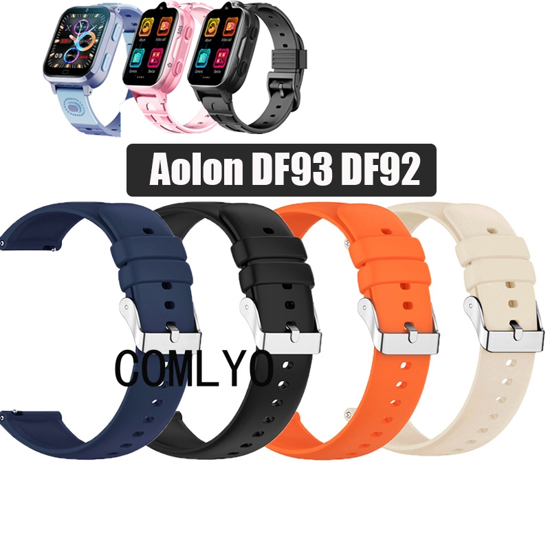 สําหรับ Aolon DF92 DF93 สมาร์ทสายนาฬิกาเด็กซิลิโคนสายรัดข้อมือนุ่มชายหญิงเด็กกีฬาเข็มขัด