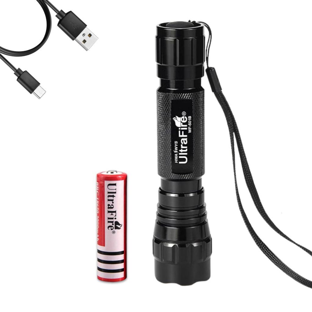 ULTRAFIRE WF-501B XML-T6 ไฟฉาย LED ไฟตั้งแคมป์กันน้ํา 2000 ลูเมน