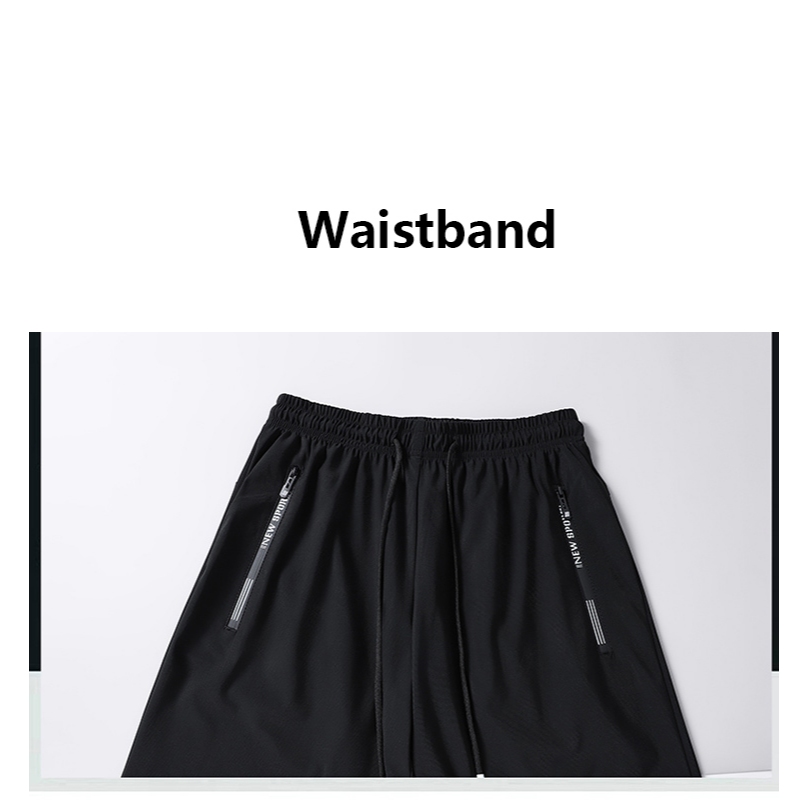 [M-8XL] ผ้าไหมน้ําแข็ง Cool Feeling Breathable Quick-Drying กางเกงขาสั้นขนาดใหญ่ผู้ชายฤดูร้อนเกาหลีรุ่นสบายๆกีฬายืดลวงตาห้า @- - รูปที่ 7