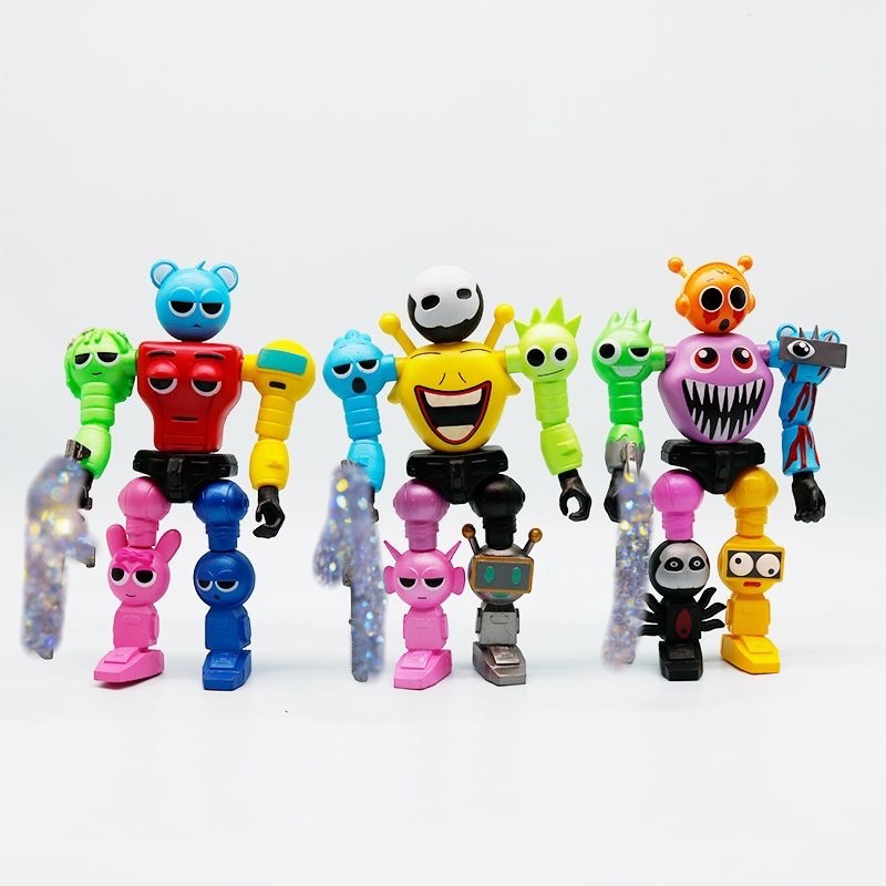 13 ซม.Sprunki Buildable หุ่นยนต์ Incredibox Sprunki Action Figure Sprunki ของเล่น Simon Raddy Jevin 