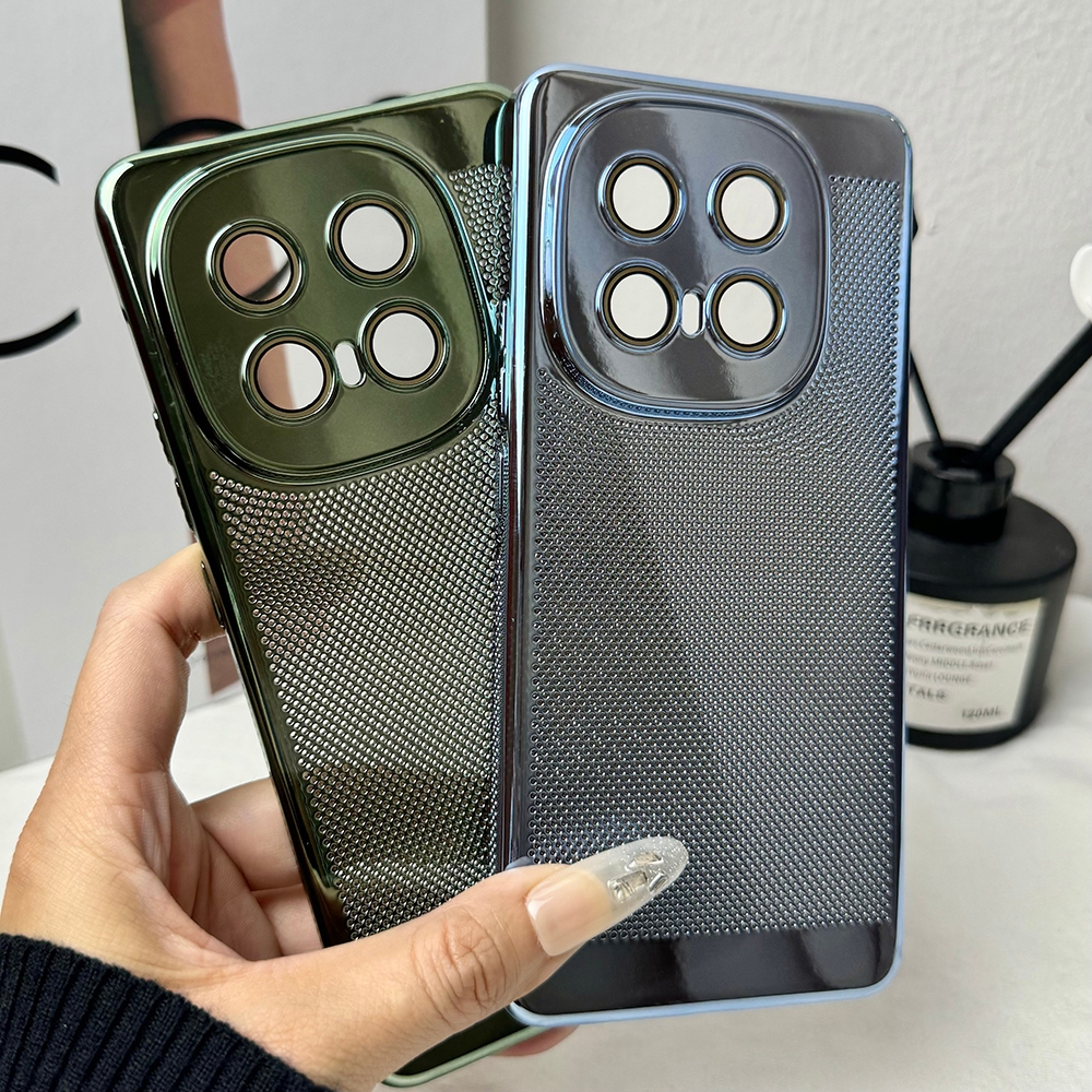 ปลอกสําหรับ vivo iQOO 13 5G iQ00 13 iQ0013 V2408A, I2401 เคสโทรศัพท์ 6D ชุบกระจายความร้อนกล้องป้องกั