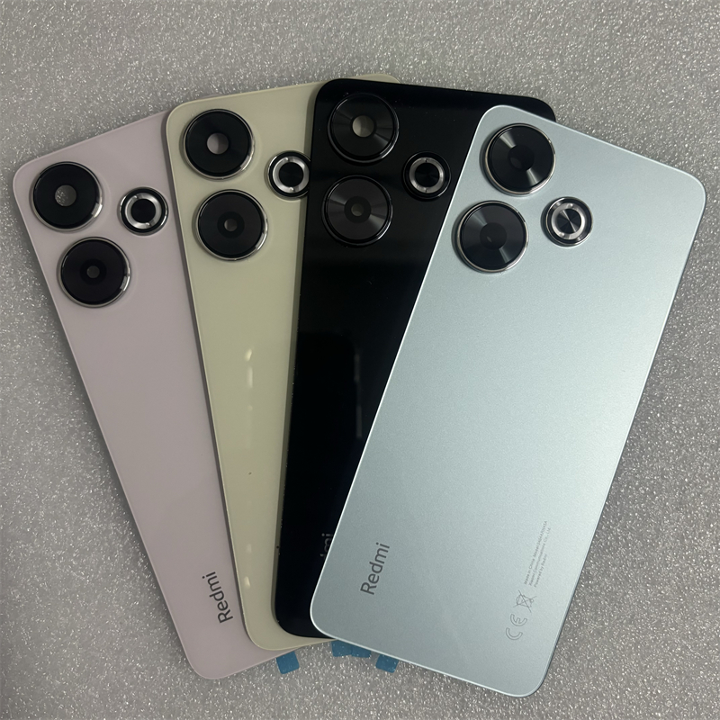 ฝาหลังแบตเตอรี่สําหรับ เสี่ยวหมี่ เรดมี่ 13 4ก กระจกที่อยู่อาศัยด้านหลังกรณีเปลี่ยนอะไหล่ซ่อม + เลนส์กล้อง