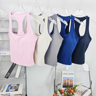 เสื้อกล้ามกีฬาผ้าฟลีซ-ซับใน ดีไซน์ด้านหลังมีสไตล์