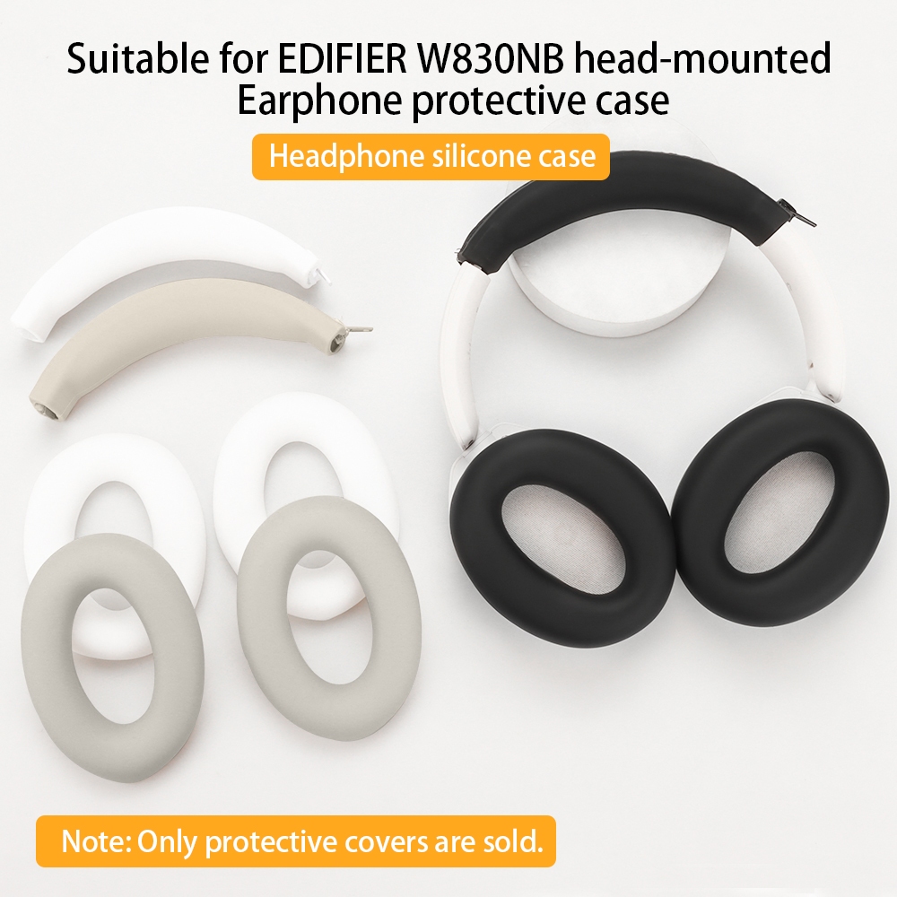 สําหรับ EDIFIER W830NB เคสป้องกันหูฟังแบบติดศีรษะ ผิวเกราะป้องกันแบบนุ่มป้องกันการตกและกันฝุ่น