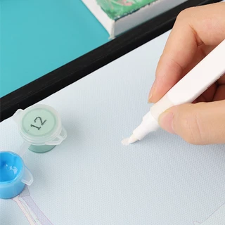 ระบายสีตามตัวเลข ปากกาการครอบคลุมตัวเลข