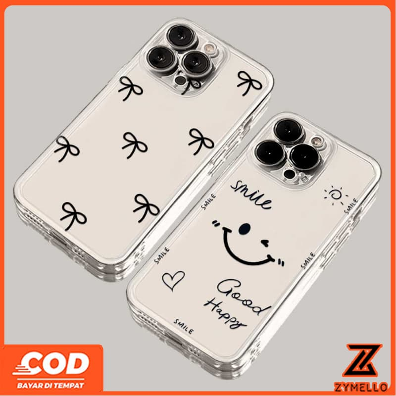 สําหรับ OPPO A6X A6 A6 PRO A5i A3 A5X A5 5G A3X A5 PRO A3 PRO A17 ง่ายยิ้มสีดําโ