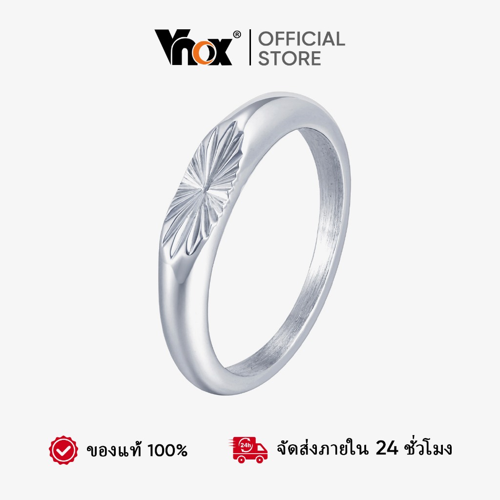 VNOX วีน็อกซ์ แหวนสแตนเลสสําหรับผู้ชายผู้หญิง,เศษไม้สีไม่จางหายคลื่นเรย์เนื้อเข้าสู่ระบบมินิมอลนูนแหวนเครื่องประดับ