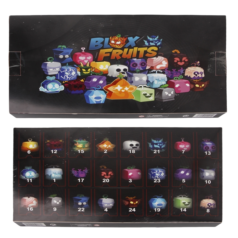 24 ชิ้น/เซ็ต 3-4 ซม.เกม Blox ผลไม้ตัวเลขของเล่นชนิดบรรจุกล่องชุดของเล่นผลไม้ตุ๊กตา Blox ผลไม้หุ่นปีศาจพลาสติก Miniatures PVC ตกแต่ง