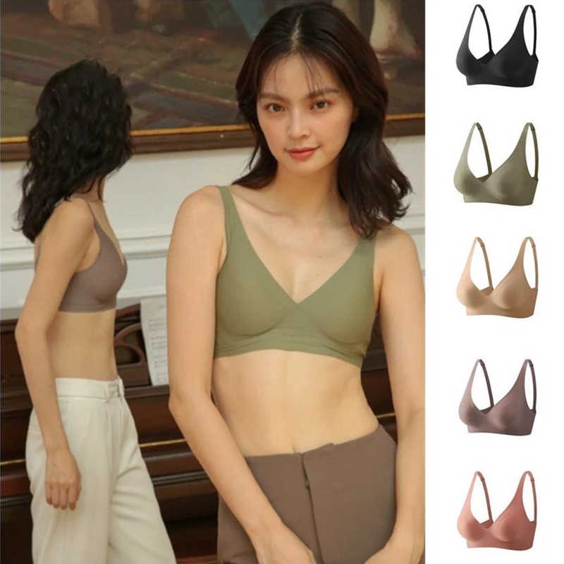 ชุดชั้นใน SUJI ญี่ปุ่น ดันทรงเซ็กซี่ เนื้อผ้านุ่มยืดหยุ่น ไร้รอยต่อ ขนาด 70-85A/B/C