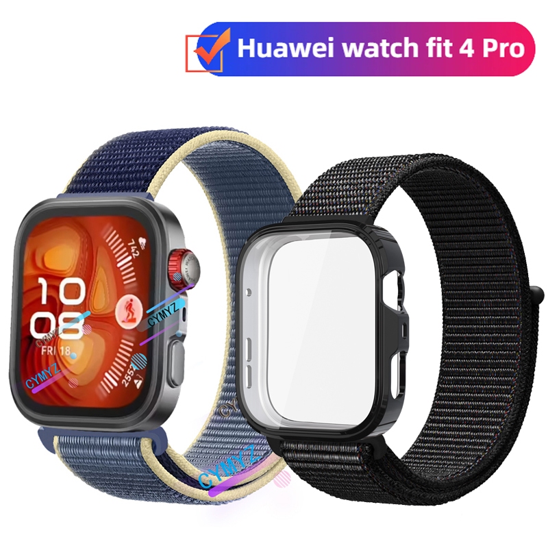 Huawei watch fit 4 Proสายรัดสายรัดไนลอนสายรัดข้อมือกีฬาHuawei watch fit 3 สายสําหรับHauweiนาฬิกาFit 