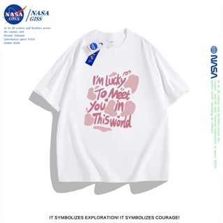 NASA เสื้อยืดผู้หญิง แนวสตรีท แขนสั้น เสื้อ summer ผ้าฝ้ายแท…