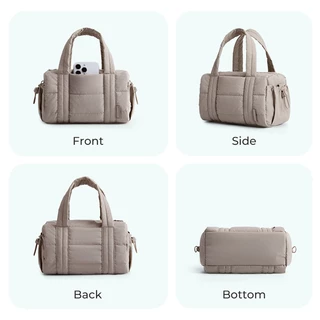 BAGSMART Versatile Duffel Crossbody Bag for Women Lightweight Mini Gym Bag Compact Handbag Shoulder Sling Bag