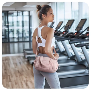 BAGSMART Versatile Duffel Crossbody Bag for Women Lightweight Mini Gym Bag Compact Handbag Shoulder Sling Bag