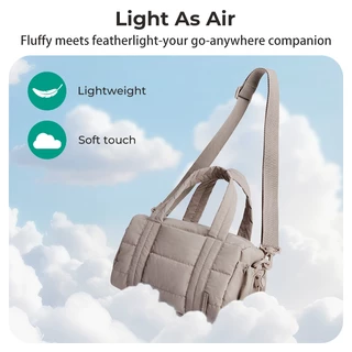 BAGSMART Versatile Duffel Crossbody Bag for Women Lightweight Mini Gym Bag Compact Handbag Shoulder Sling Bag