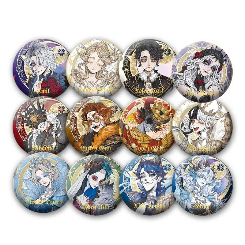 เกม Identity V Idv Psychologist ผู้ป่วย Perfumer Badge ปุ่มเข็มกลัด Pins คอสเพลย์คอลเลกชันกระเป๋าตกแต่งของขวัญ