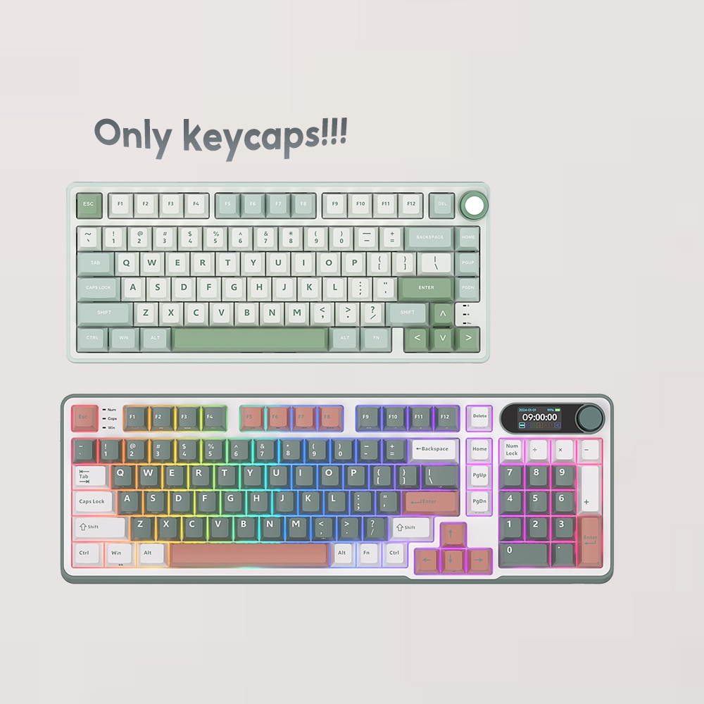 Royal Kludge RKR75 RKS98 Keycaps 98 Key 81 Key คีย์บอร์ด Keycaps เท่านั้น Keycaps