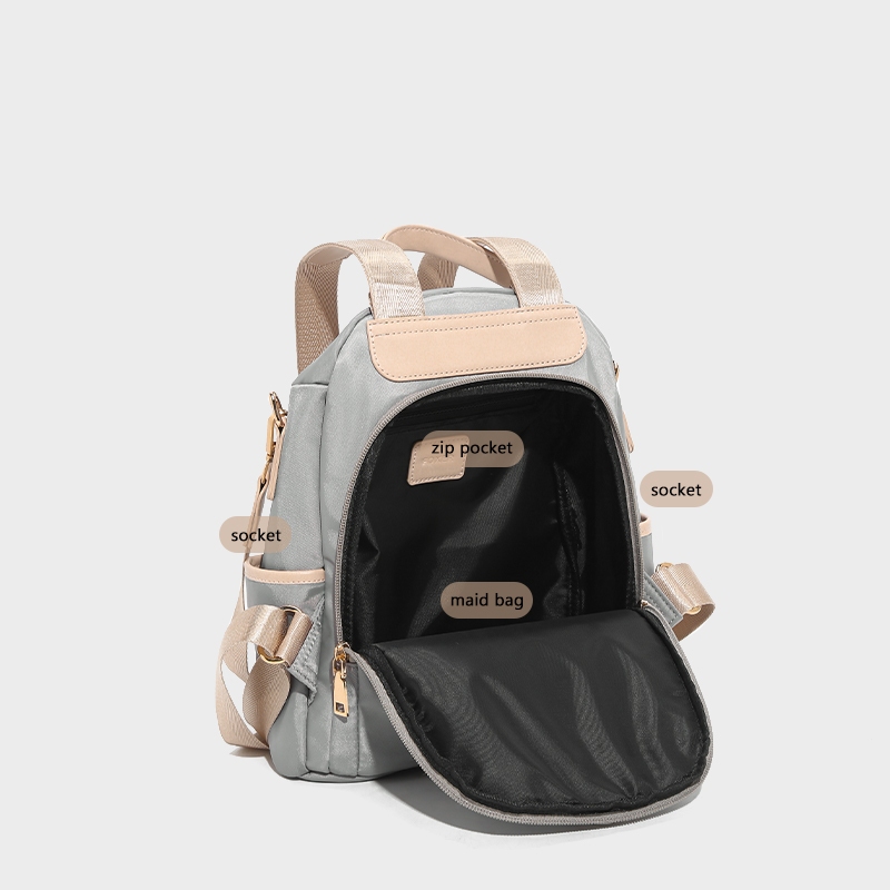 FOXER กระเป๋าเป้ สุภาพ สตรี ดีไซน์ เรียบง่าย น้ําหนัก เบากัน น้ําแฟชั่น ทนทาน - รูปที่ 3