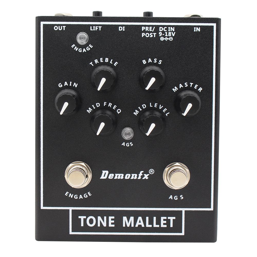 Demonfx New Tone Mallet Bass Station Amps Preamp / DI Bass pedal สําหรับเบสไฟฟ้า