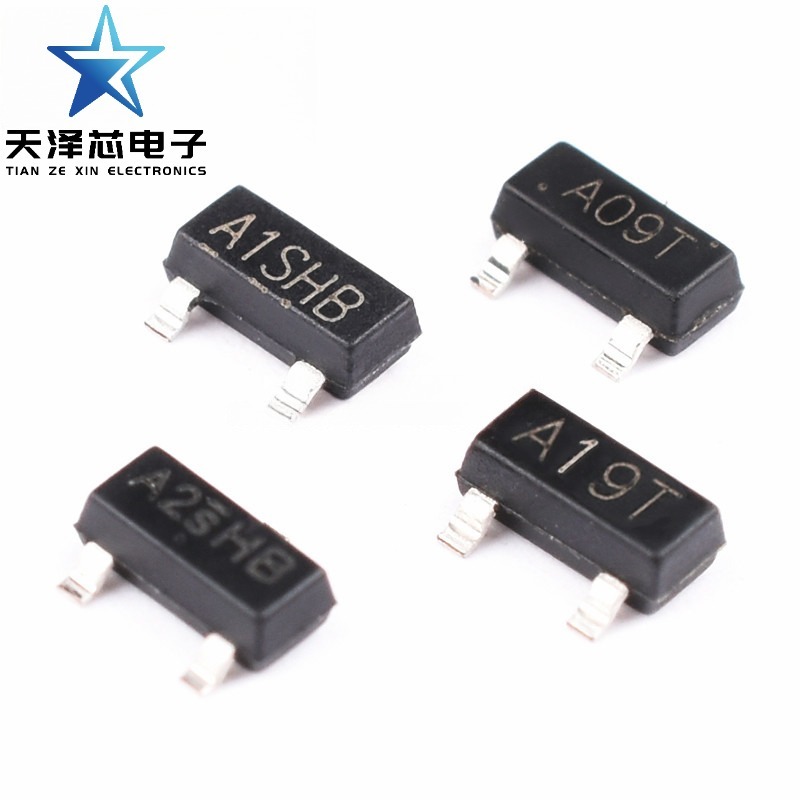 100pcs MOS ทรานซิสเตอร์ AO3400 3401 SI2301 2302 SMD A1/A2SHB A09T A19T SOT23