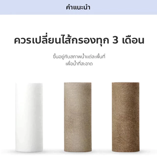 【Kikss ของแท้】💧ฟิลเตอร์กรองน้ํา กระบอก+ไส้ 4 ชิ้น ถอดเปลี่ยนไส้กรองได้ กรองสิ่งเจือปนจากน้ํา