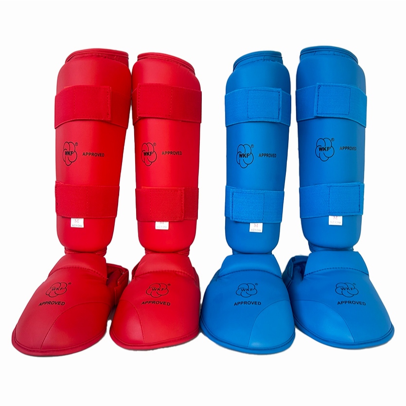 Karate สนับแข้ง ยามเท้า karate สนับแข้งเหยียบหน้า WKF guard