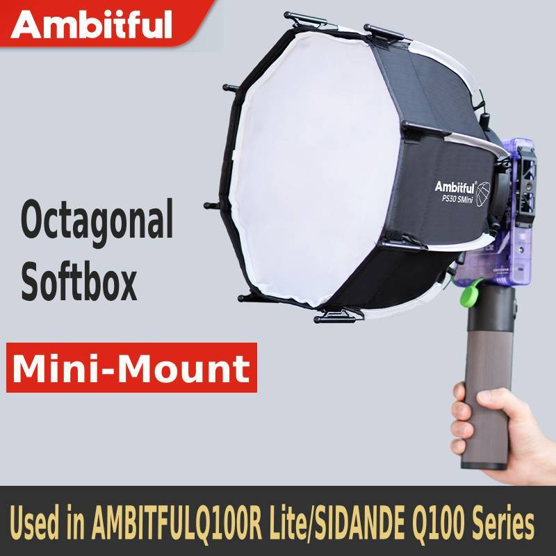 Ambitful PS30 SMINI ซอฟท์บ็อกซ์ที่วางจําหน่ายอย่างรวดเร็วสําหรับ AMBITFUL Q100R/Sidande Q100
