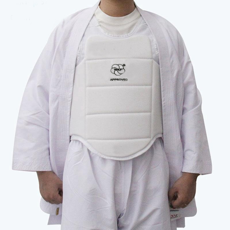 ผู้ใหญ่เด็กเทควันโดคาราเต้หน้าอกยามเสื้อกั๊กมวยคาราเต้เต้านมป้องกันคาราเต้อุปกรณ์ป้องกัน