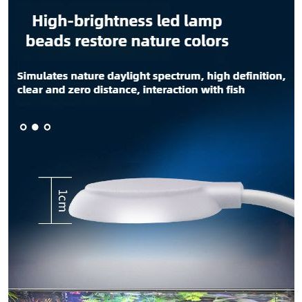 MINI Fish Tank Light Aquarium Light เต่าคลิปแสงพืชน้ําปลั๊ก USB LED Light Aquarium ขนาดเล็กถังคลิปภูมิทัศน์ - รูปที่ 5