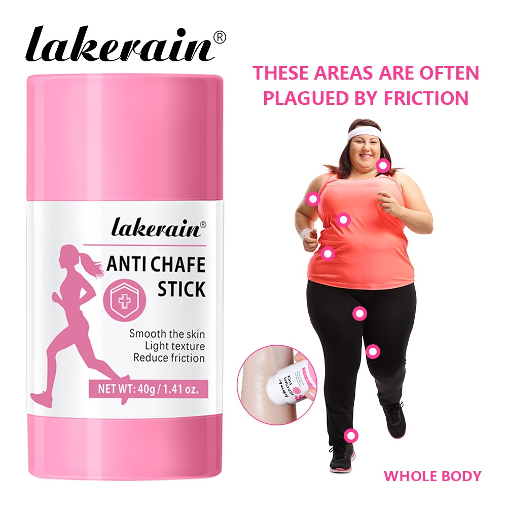 Lakerain Rub Stick Anti-Chafe Stick,Anti-Friction Balm,ใช้ต้นขาด้านใน,ใต้วงแขน,Groin, Heel Running Chafing(40g)