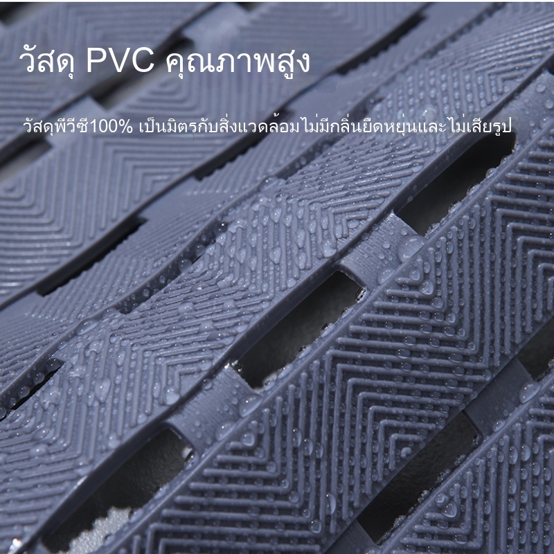 2️⃣4️⃣𝐇พร้อมส่งจากไทย🚚40*70ซม แผ่นกันลื่นห้องน้ํา แผ่นรองกันลื่น แผ่นกันลื่นในห้องน้ำ วัสดุPVC กันความชื้น กันลื่น สามารถจัดเก็บบนผนังได้ - รูปที่ 4