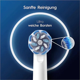 Oral B PRO Sensitive Clean & 3D White เปลี่ยนหัวแปรงสีฟันไฟฟ้า โปรคลีน 4 &8 pac/กล่อง