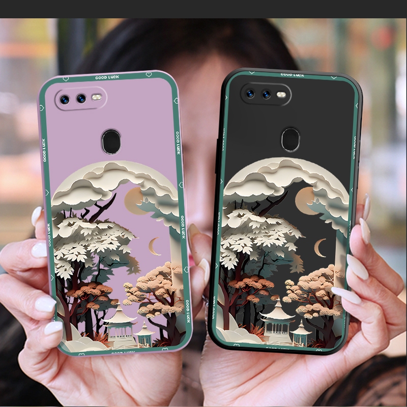เคสสําหรับOPPO A7 2018 A5S AX5S AX7 A7N A12 A12S A11K REALME C30 A57 2022 C30S A77 4Gท่าเรือสไตล์Ser