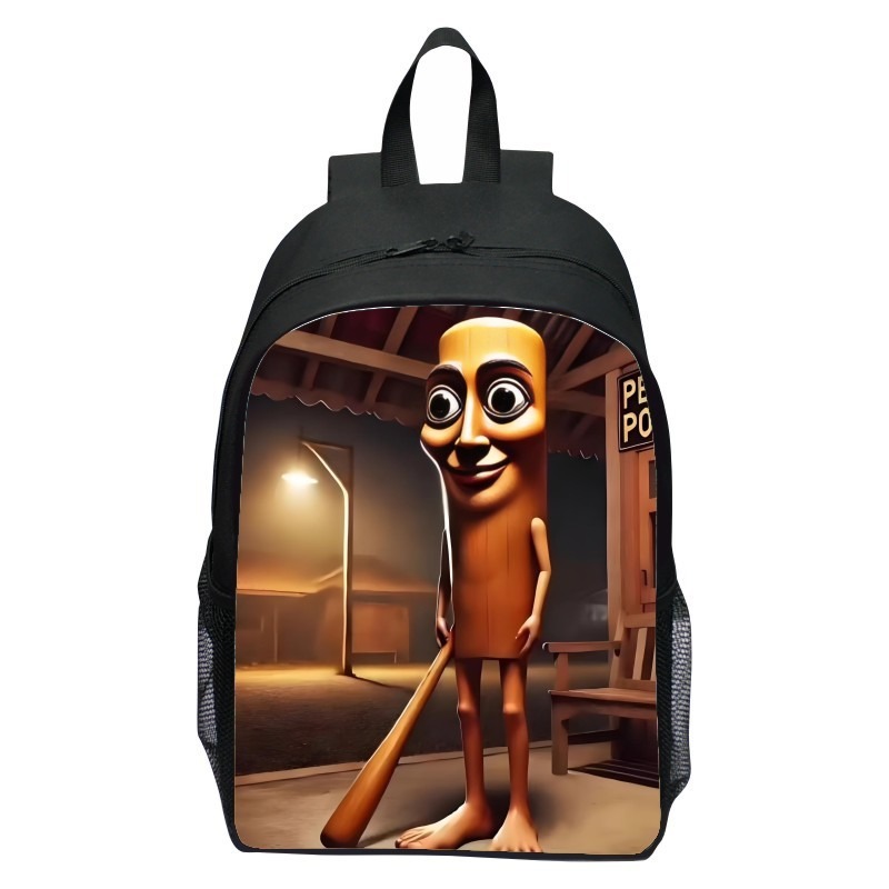 Tung tung tung sahur backpack กระเป๋าเป้สะพายหลังซาฮูร์ 16 นิ้วการ์ตูนพิมพ์กระเป๋านักเรียนที่กําหนดเองสําหรับเด็ก