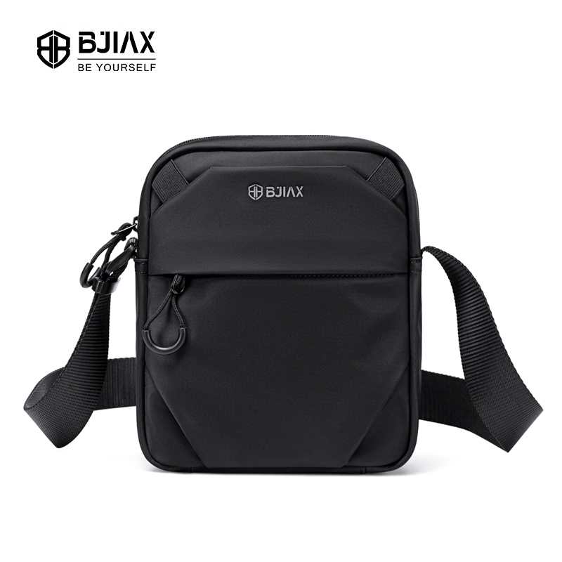 BJIAX แฟชั่นกระเป๋าสลิงผ้าไนลอนกันน้ําใช้ทุกวันแบบพกพา