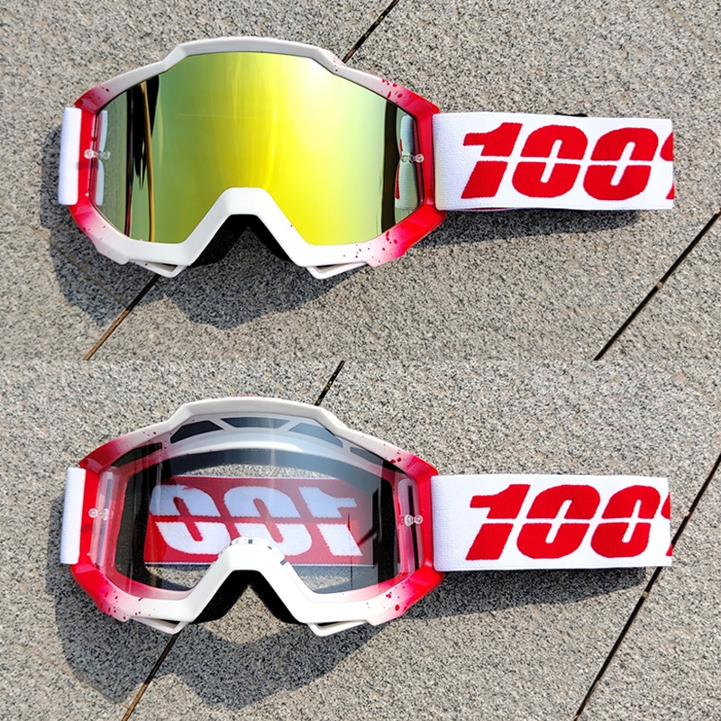 100% Accuri Motocross แว่นตา UV400 แว่นตารถจักรยานยนต์ MTB หมวกกันน็อค Goggle ผู้ชายผู้หญิง Moto Off-road กีฬา Shades สําหรับ Enduro ATV MX
