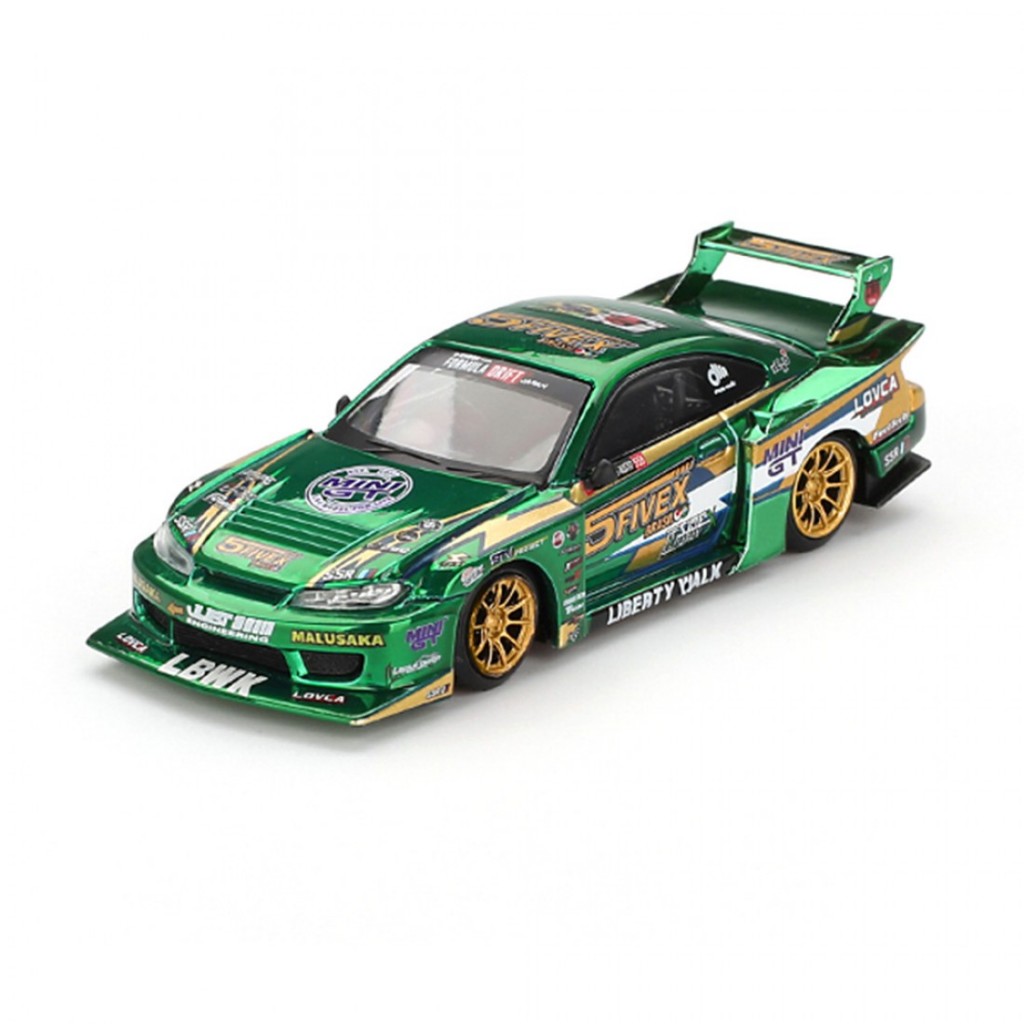 Mini GT MGT00858-R 858 1/64 Nissan LB-Super Silhouette S15 SILVIA LBWK 2024 Fausto Racing RHD Diecas