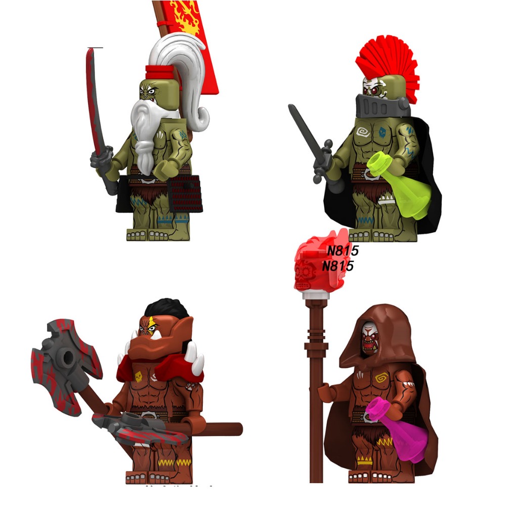 ชุดยุคกลางของ orc ของสะสมตกแต่งประณีตตัวเลขตุ๊กตารุ่น