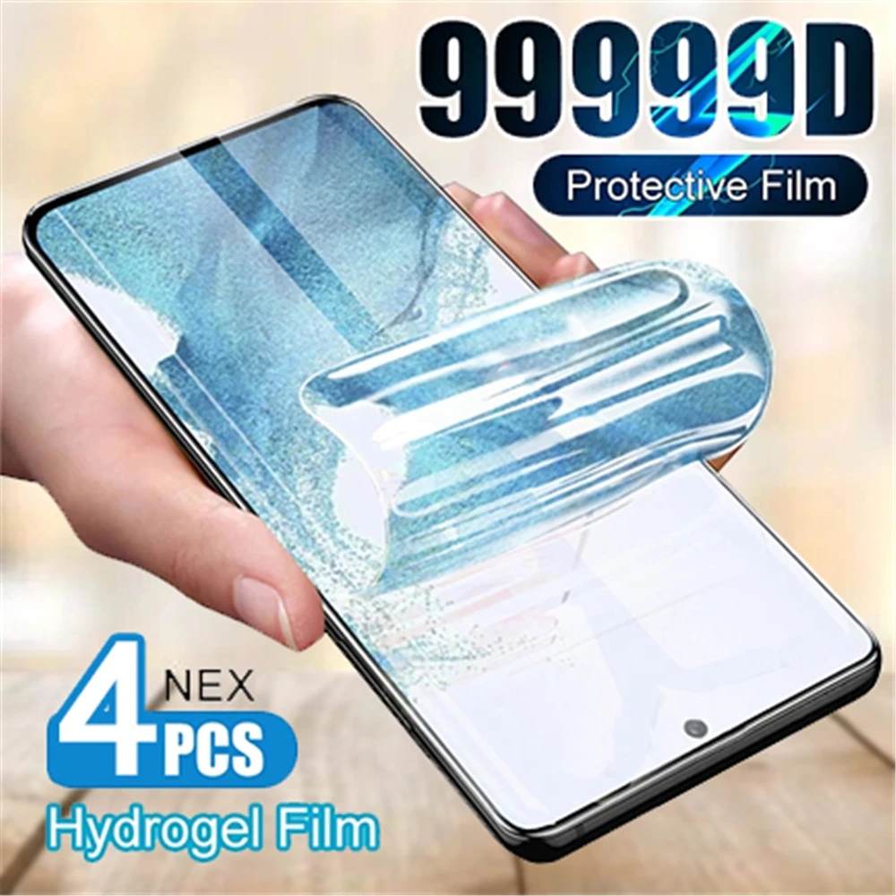 4 ชิ้นคลุมทั้งหมดฟิล์มHydrogelสําหรับVIVO IQOO Z10 Turbo Pro Z10X Z9 Turbo + Z9X NEO 10 9 9S Pro Plu