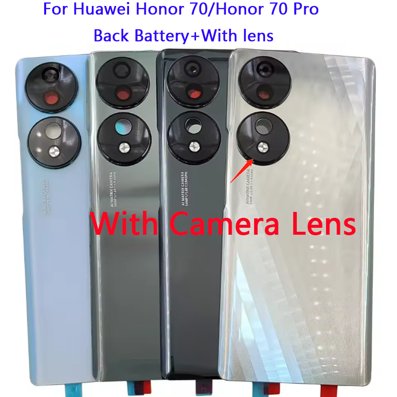 ใหม่ปกหลังสําหรับ Huawei Honor 70 FNE-AN00, FNE-NX9,Honor 70 Pro SDY-AN00 แบตเตอรี่ด้านหลังประตูกรณี