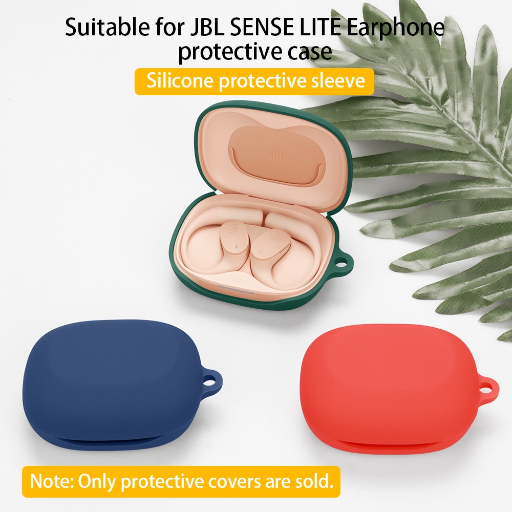 สําหรับ JBL SENSE LITE หูฟังสีทึบซิลิโคนหูฟัง Soft Shell กันกระแทกล้างทําความสะอาดได้หูฟังฝาครอบป้องกัน