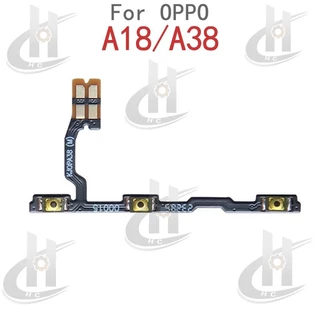 สําหรับ OPPO A18 CPH2591 / A38 CPH2579 ปุ่มปรับระดับเสียงด้านข้าง Flex Cable Keys ปุ่มปิดระดับเสียงปุ่มขึ้นและลงด้านข้างส่วนทดแทน